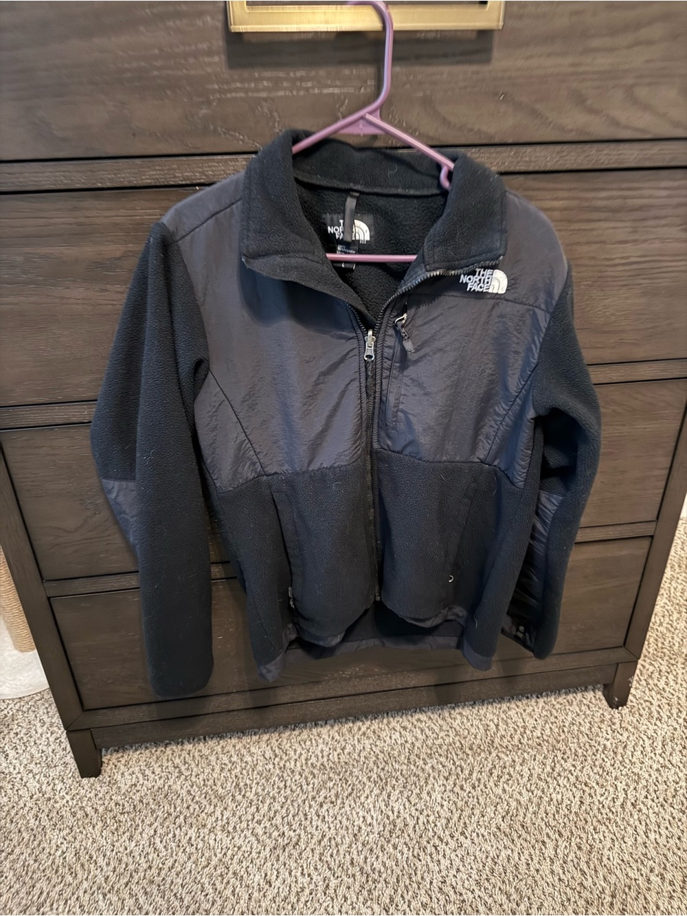 The North Face Youth Black Fleece Jacket - Full Zip